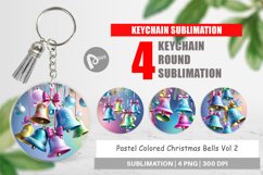 Keychain Pastel Christmas Bells Product Image 1