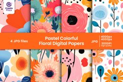 floral patterns, floral digital papers, flower pattern, colorful, pastel, tumbler wrap, sublimation,