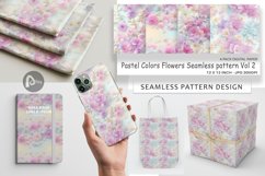 Digital Paper Flower Pastel Pattern Product Image 1