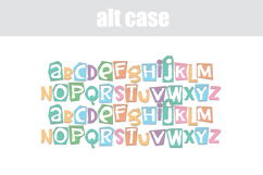 Pastel Cut Outs Color Font Product Image 2