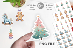Pastel Dreams Christmas Sticker Product Image 1