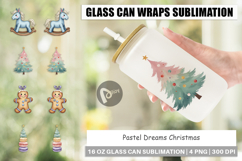 Pastel Dreams Christmas Glass Can Product Image 1