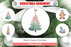 Pastel Dreams Christmas Ornament Product Image 1