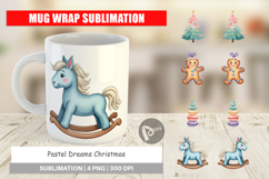 Pastel Dreams Christmas Mug Wrap Product Image 1