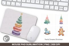 Pastel Dreams Christmas Mouse Pad Product Image 1