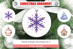 Pastel Dreams Christmas Ornament Product Image 1