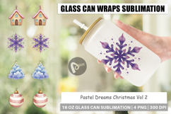 Pastel Dreams Christmas Glass Can Product Image 1