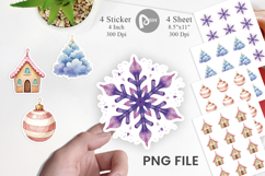 Pastel Dreams Christmas Sticker Product Image 1