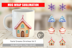 Pastel Dreams Christmas Mug Wrap Product Image 1