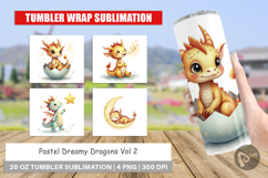 Pastel Dreamy Dragons Tumbler Product Image 1