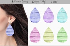 Pastel Teardrop Earring | Earring Sublimation PNG Product Image 1