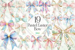 Pastel Easter Bow Sublimation Bundle Product Image 1