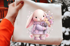 Pastel Easter Bunny Clipart Product Image 2