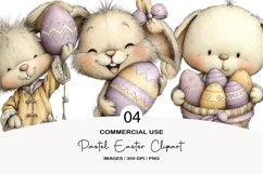 Pastel Easter Clipart Product Image 1