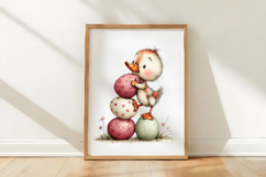 Pastel Easter Duckling Clipart Product Image 3