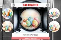 Car Coaster Pastel Easter Eggs Product Image 1
