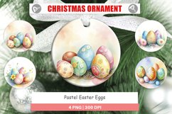 Christmas Ornaments Pastel Easter Eggs Product Image 1