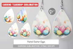 Earring Teardrop Pastel Easter Eggs Product Image 1