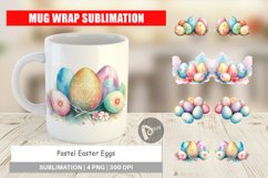 Mug Wrap Design Pastel Easter Eggs Product Image 1