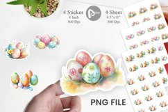 Pastel Easter Eggs Sticker Product Image 1