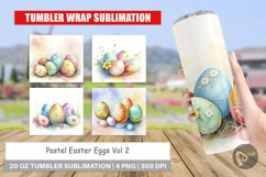 Tumbler Wrap Pastel Easter Eggs Product Image 1