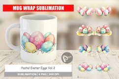 Mug Wrap Design Pastel Easter Eggs Product Image 1