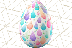 Pastel Easter Egg Clipart, Printable PNG, Decorative Spring Product Image 4