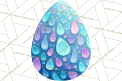 Pastel Easter Egg Clipart, Printable PNG, Decorative Spring Product Image 5