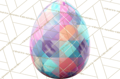 Pastel Easter Egg Clipart, Printable PNG, Decorative Spring Product Image 3