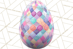 Pastel Easter Egg Clipart, Printable PNG, Decorative Spring Product Image 5