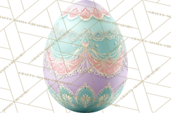 Pastel Easter Egg Clipart, Printable PNG, Decorative Spring Product Image 4