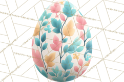 Pastel Easter Egg Clipart, Printable PNG, Decorative Spring Product Image 5