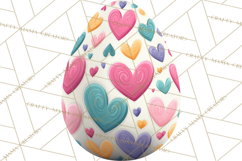 Pastel Easter Egg Clipart, Printable PNG, Decorative Spring Product Image 3