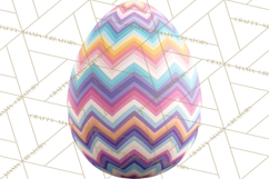 Pastel Easter Egg Clipart, Printable PNG, Decorative Spring Product Image 4