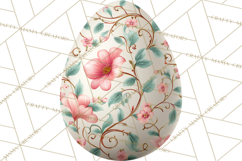 Pastel Easter Egg Clipart, Printable PNG, Decorative Spring Product Image 5