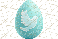 Pastel Easter Egg Clipart, Printable PNG, Decorative Spring Product Image 2