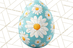 Pastel Easter Egg Clipart, Printable PNG, Decorative Spring Product Image 2