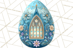 Pastel Easter Egg Clipart, Printable PNG, Decorative Spring Product Image 5