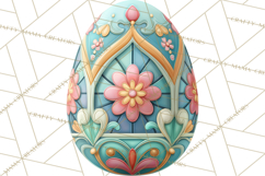 Pastel Easter Egg Clipart, Printable PNG, Decorative Spring Product Image 2