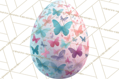 Pastel Easter Egg Clipart, Printable PNG, Decorative Spring Product Image 5