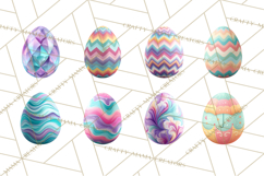 Pastel Easter Egg Clipart, Printable PNG, Decorative Spring Product Image 2