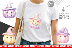 Pastel Fairytale Witch Hat Sublimation Product Image 1
