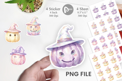 Pastel Fairytale Witch Hat Sticker Product Image 1