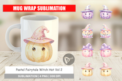 Pastel Fairytale Witch Hat Mug Wrap Product Image 1