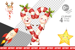 Pastel Holiday Festive Clipart Product Image 1
