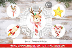 Wind Spinner Pastel Holiday Festive Product Image 1