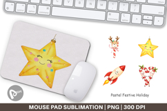Mouse Pad Pastel Holiday Festive Product Image 1