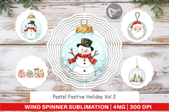 Wind Spinner Pastel Holiday Festive Product Image 1