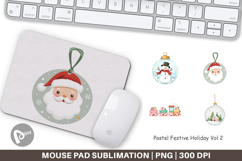 Mouse Pad Pastel Holiday Festive Product Image 1