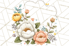 Pastel Nursery Clipart PNG, Watercolor Floral Baby Decor Product Image 2